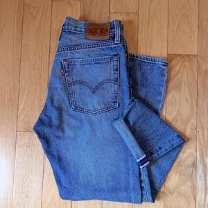 Levi’s White Oak Cone Selvedge 501 Wedgie Icon Button Fly Jeans Size 26